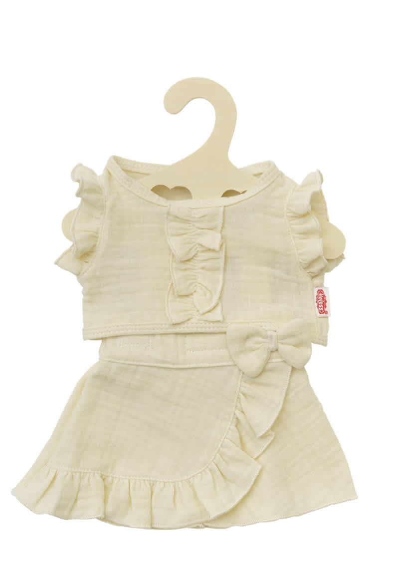 wikkelrok met top ecru (35 45cm)