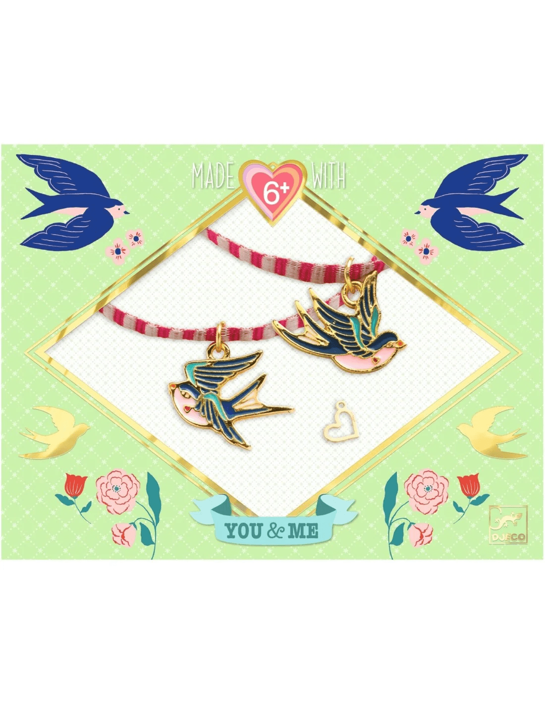 djeco duo jewels bird ribbons 6+