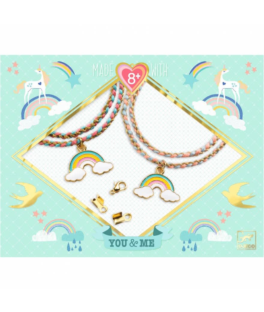 djeco duo jewels rainbow kumihimo 8+