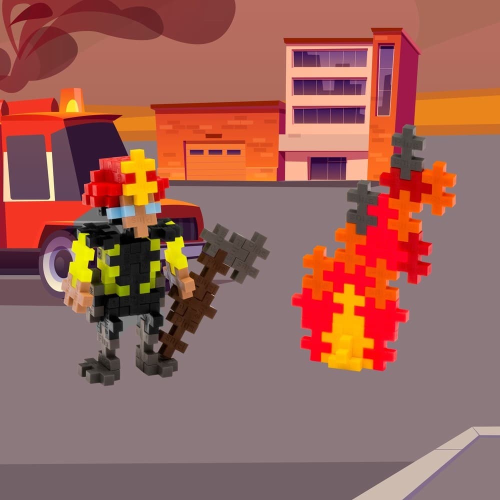 plus plus tube firefighter brandweerman 100pc