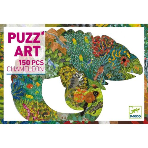 djeco puzzle art chameleon 150 pcs