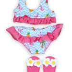 flamingo bikini met slippers 35 45cm