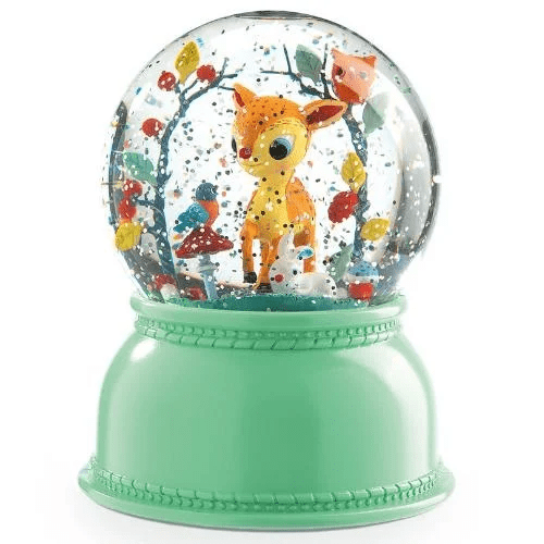 djeco sneeuwbol nachtlampje hertje