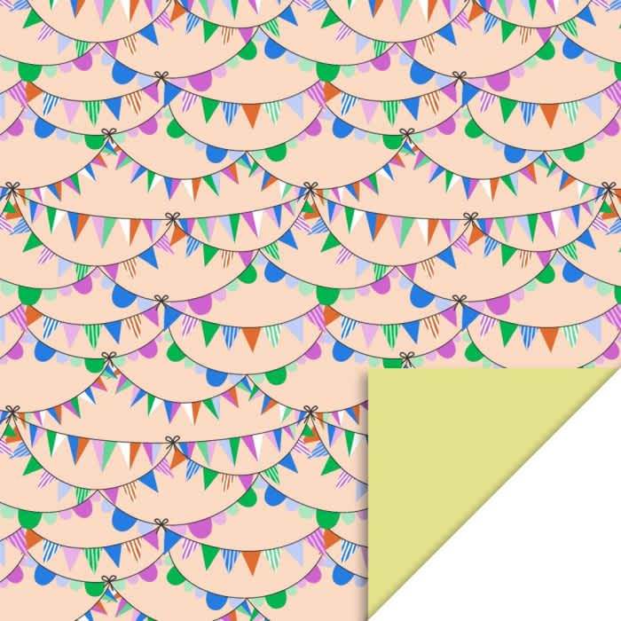 party guirlande bright yellow 70cmx3mtr consumentenrol inpakpapier