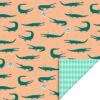 crocodile peach harlequin mint 70cmx3mtr consumentenrol inpakpapier