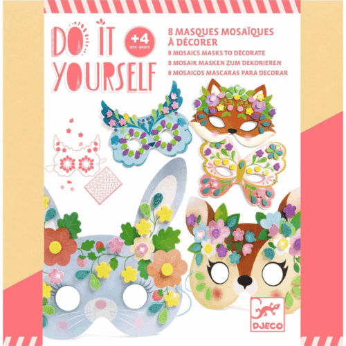 djeco diy knutselset maskers bosdieren