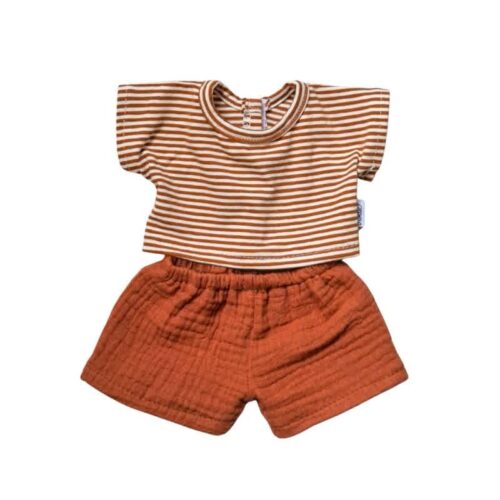 kledingset sam caramel stripes