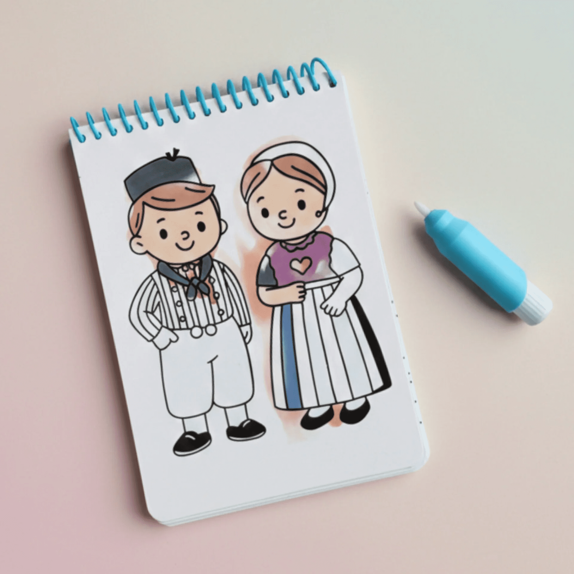 urker kleurboekje (water pen)