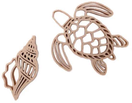 grennn uitstekers schildpad en schelp