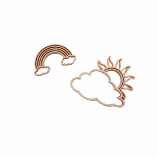 grennn uitstekers zon en regenboog