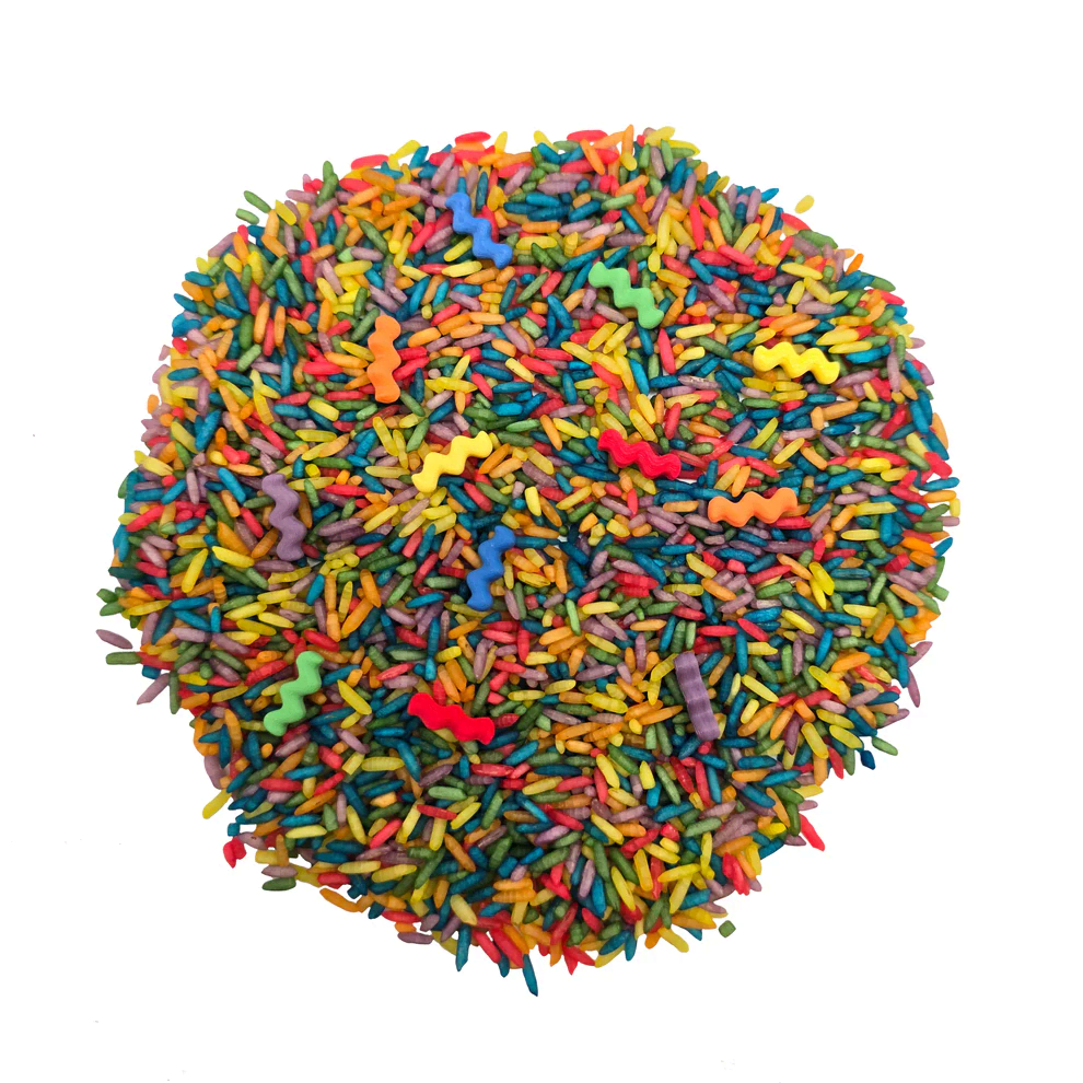 grennn speelrijst wave regenboog mix 750gr