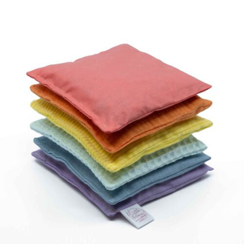 sensorische pittenzakjes pastel 6 stuks