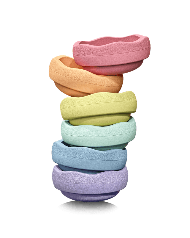 stapelstein® | original | rainbow l pastel set 6