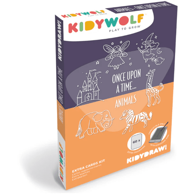 kidywolf kidydraw mini refill extra tekenkaarten 60 er was eens... en dieren