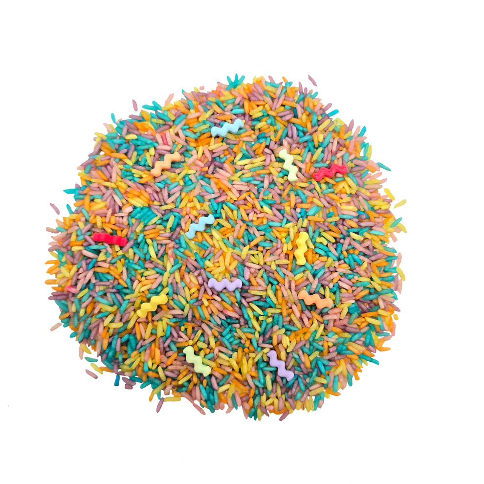 grennn speelrijst wave pastel mix 750gr