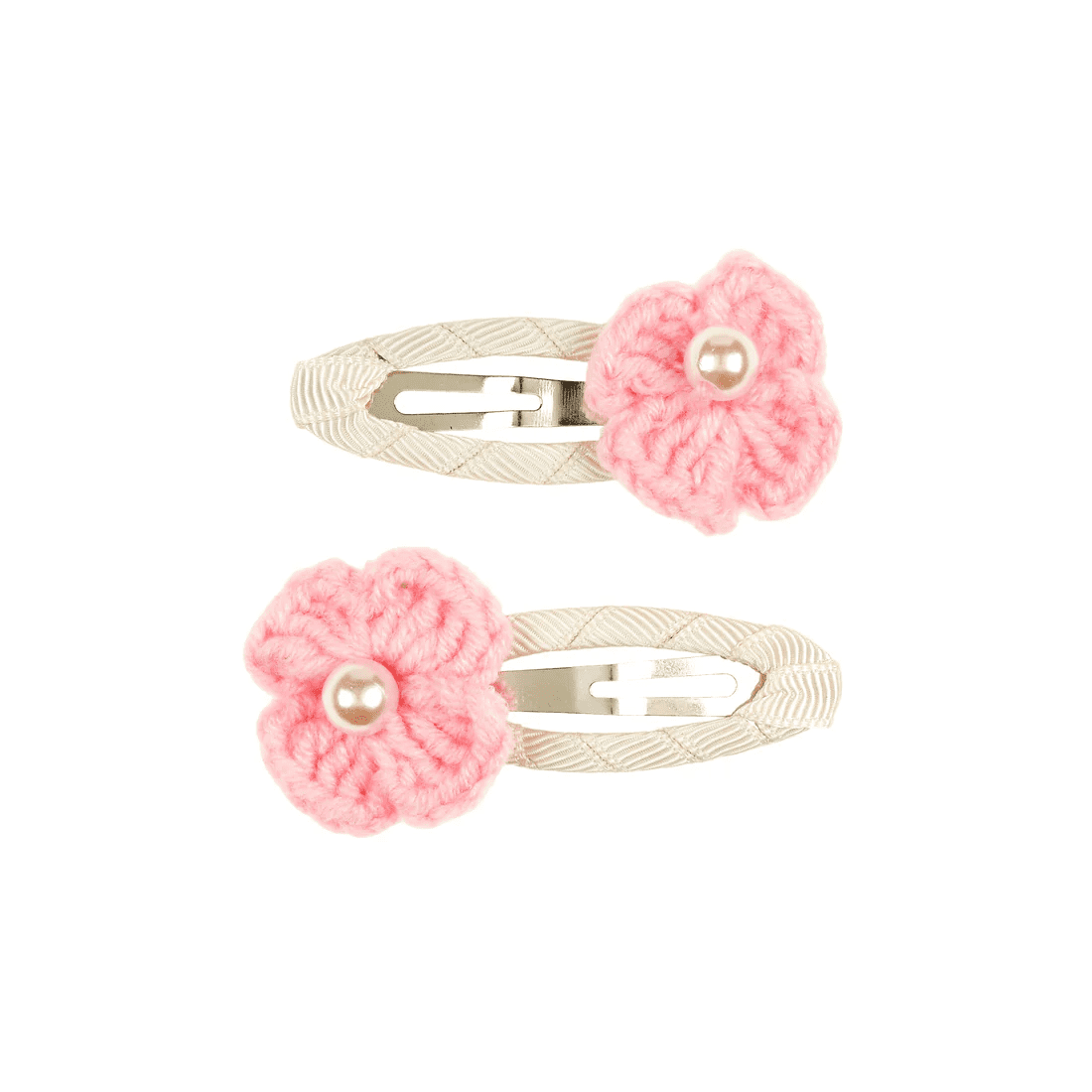 souza! haarclipjes eva, gehaakt, roze 2st