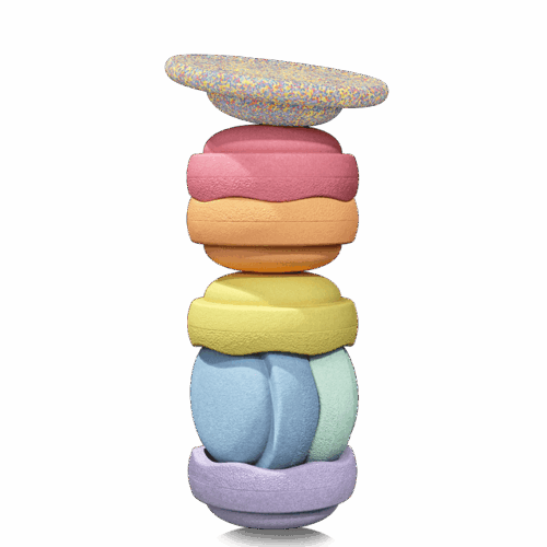 stapelstein® | super confetti rainbow set | pastel set 6+1