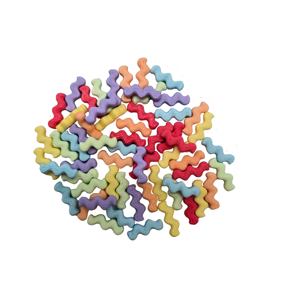 grennn mini waves pastel 60 stuks