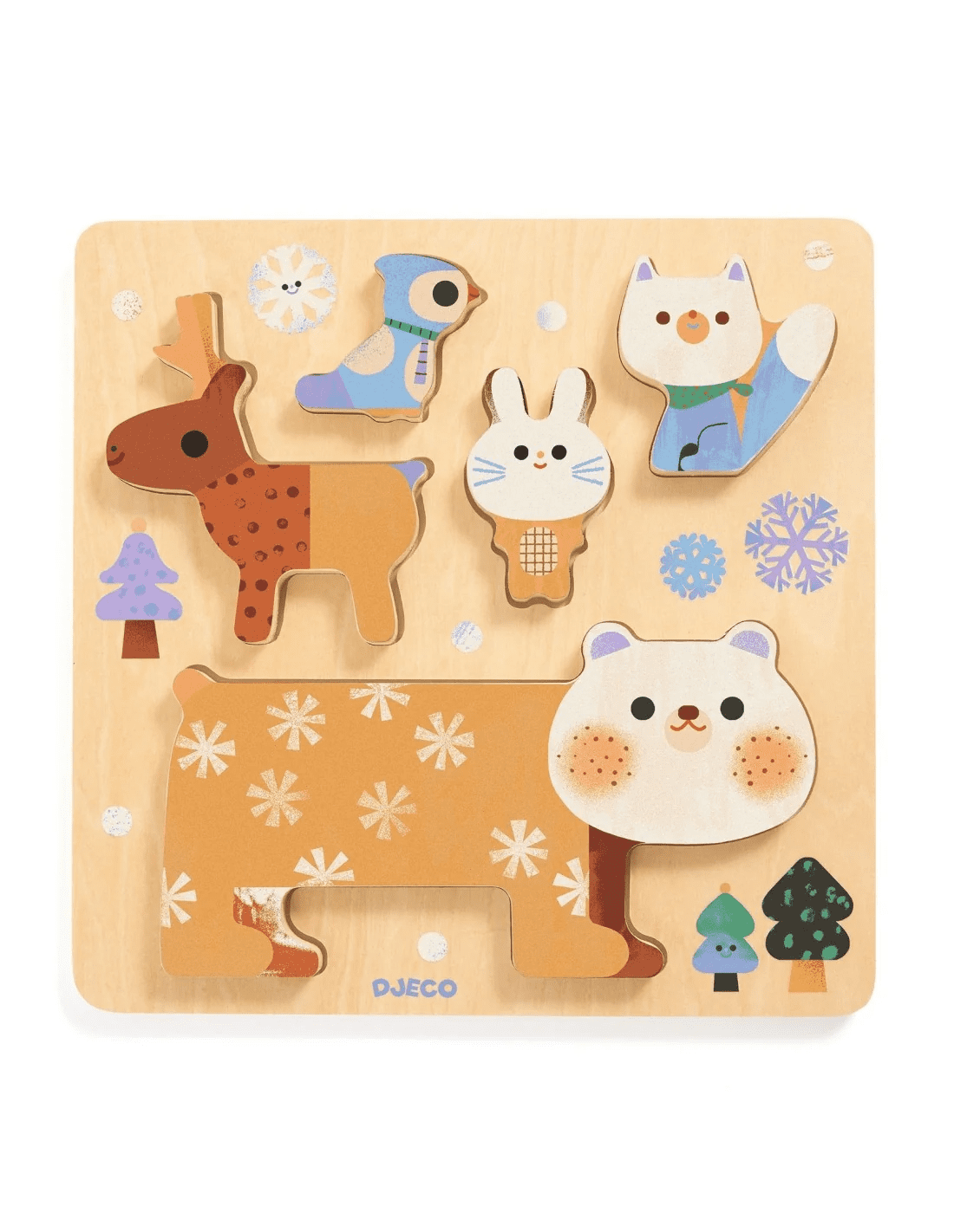 djeco leg /stapelpuzzel woodystack +12m