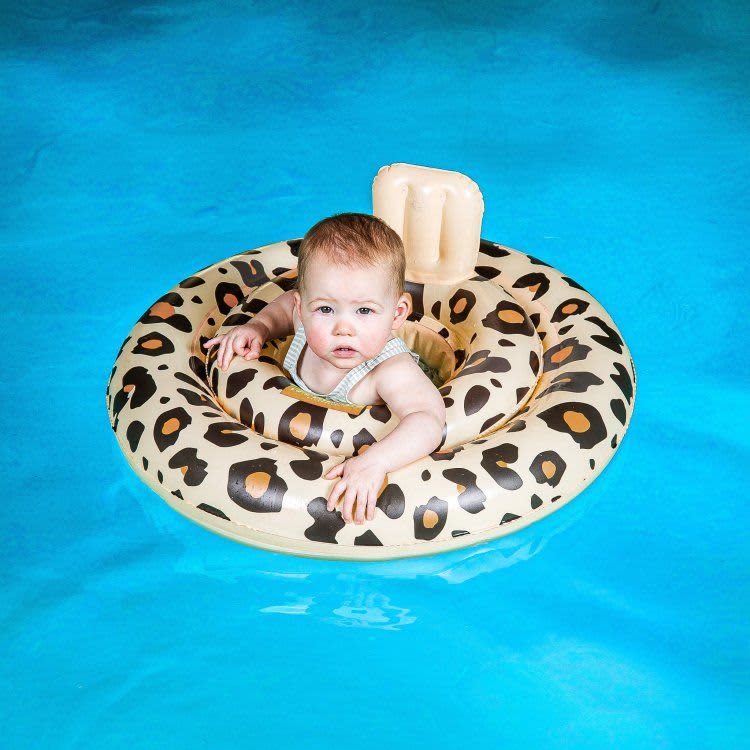 se baby float beige panter 0 1 jaar