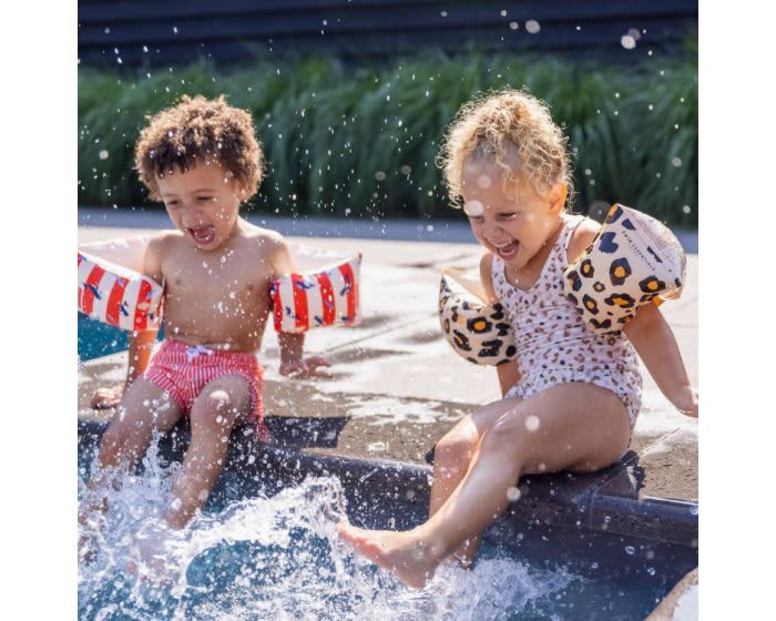 se zwembandjes panter beige 2 6 jaar