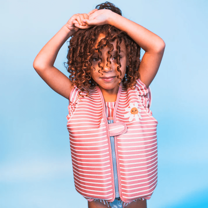 daisy flower rood/wit gestreept zwemvest 2 3 jaar