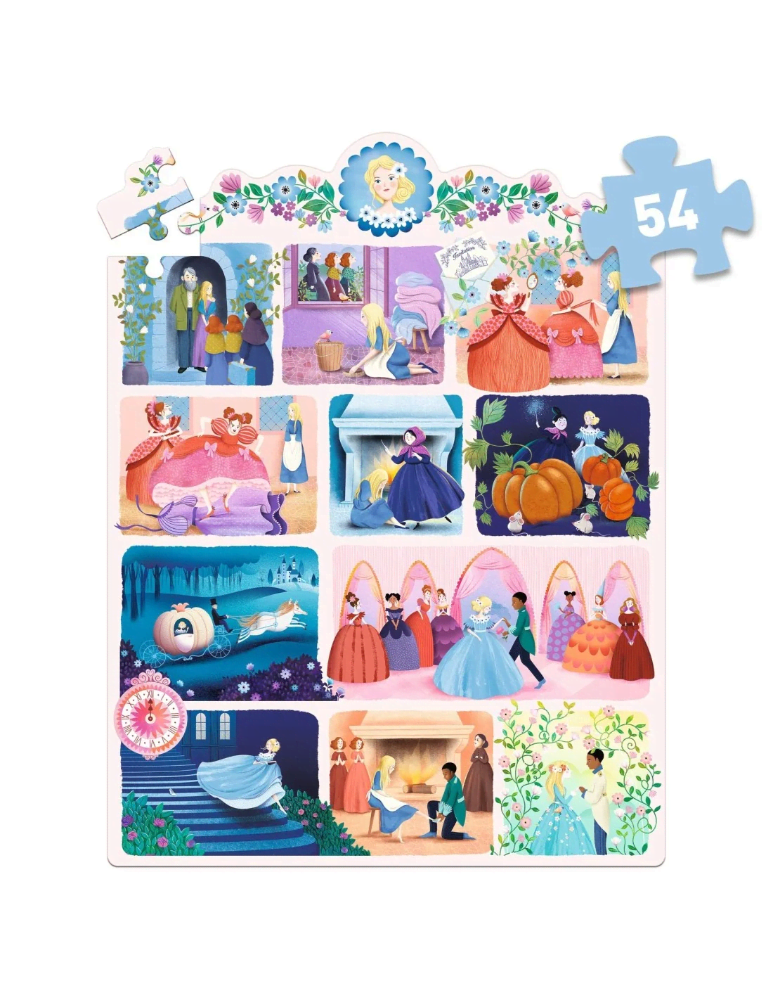 djeco verhalen puzzel assepoester