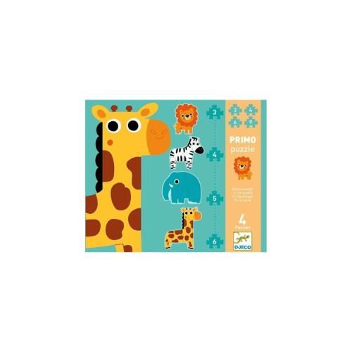 djeco primo puzzel in de jungle