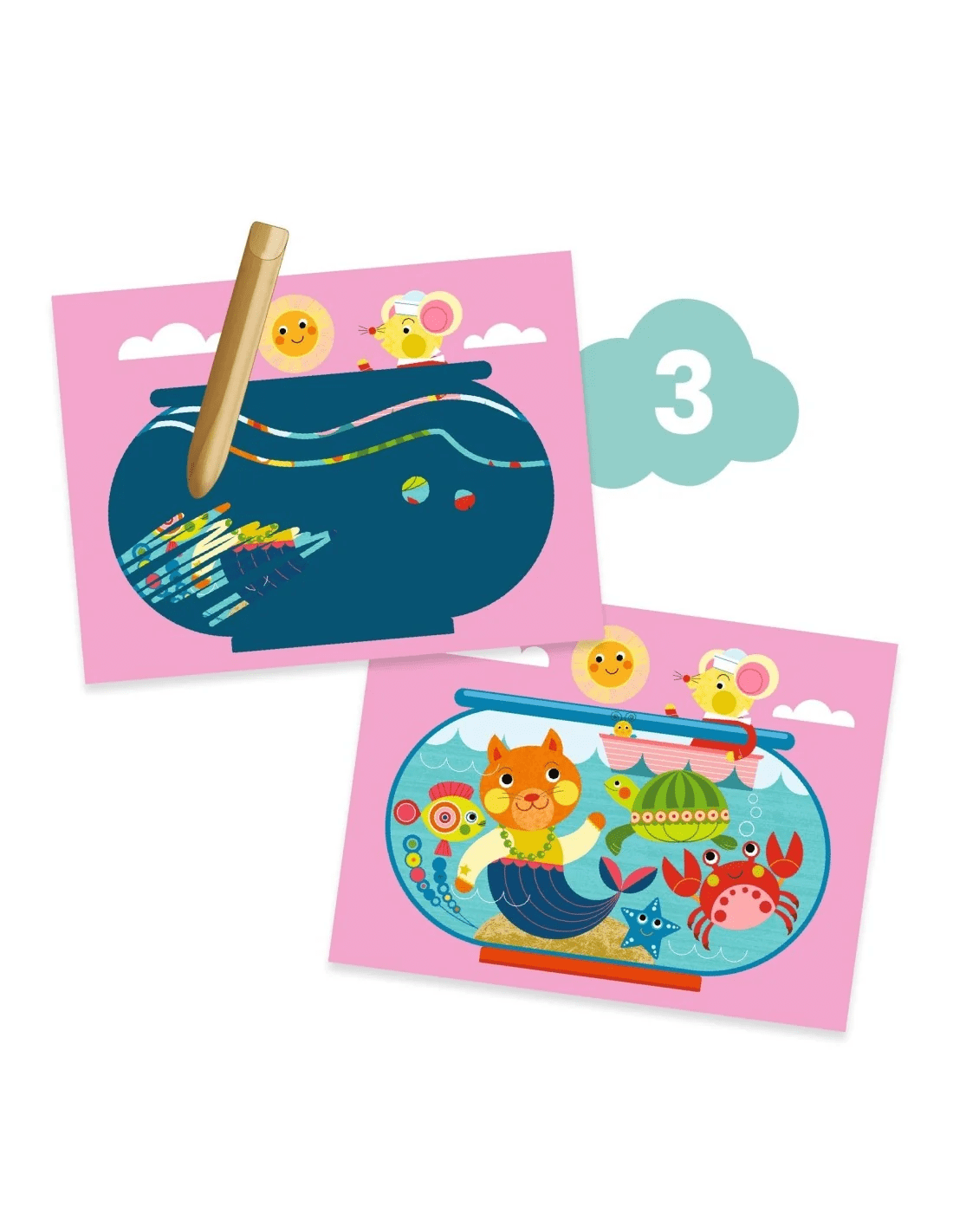 djeco knutseldoos de poes en zijn vriendjes +18m