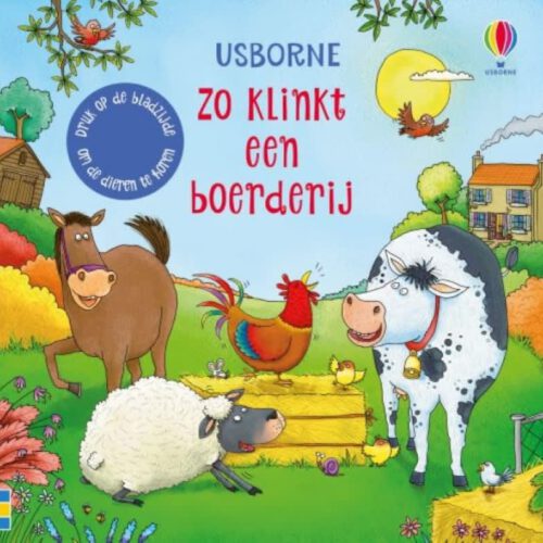 usborne zo klinkt een boerderij geluidenboekje