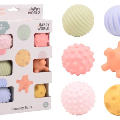 happy world sensory balls bio plastic 6 st.