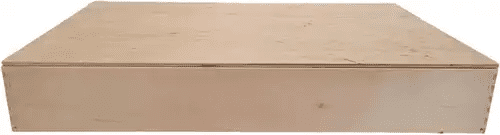 houten speelbak met deksel (50x30x7cm)