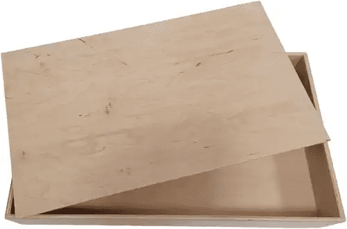 houten speelbak met deksel (50x30x7cm)