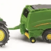 john deere tractor met balenpers