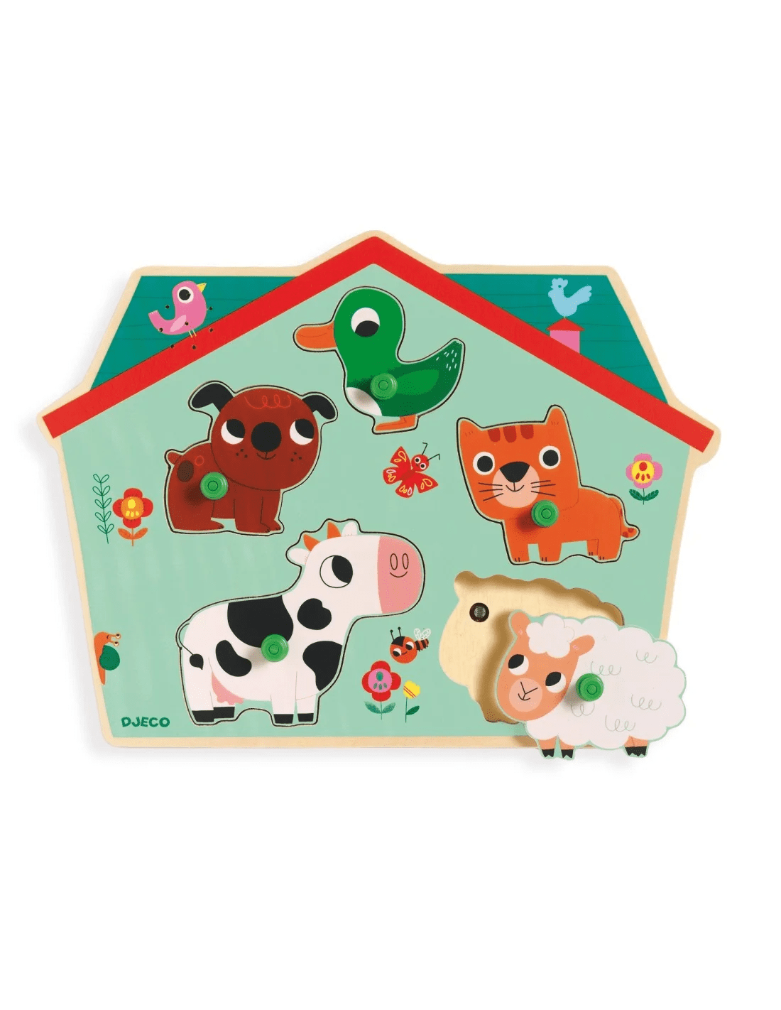 djeco puzzel met geluid ouaf woof +12m