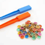 shaw 2 magnetische staven 19cm en metalen telchips 100st