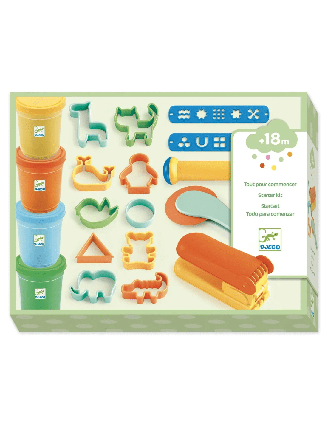 djeco boetseerklei set starter kit pop +18m
