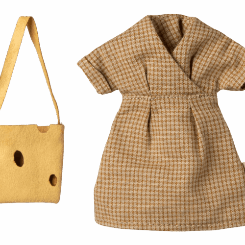 maileg dress and bag for mouse, mum
