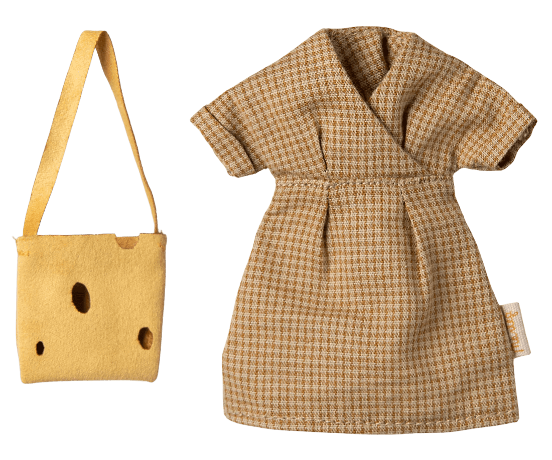 maileg dress and bag for mouse, mum