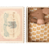 maileg sleepy/wakey baby mouse in matchbox rose