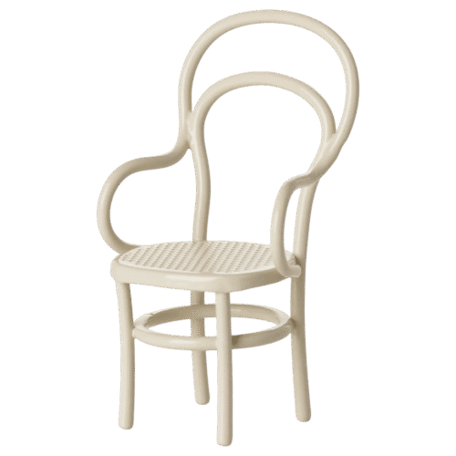 maileg vintage chair, mouse off white 8,5cm