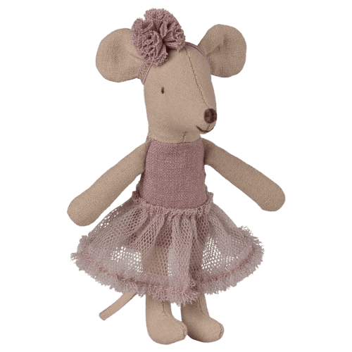 maileg ballerina mouse, little sister heather