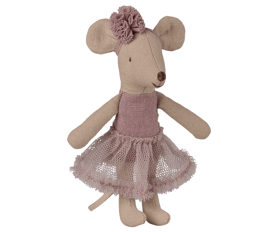 maileg ballerina mouse, little sister heather