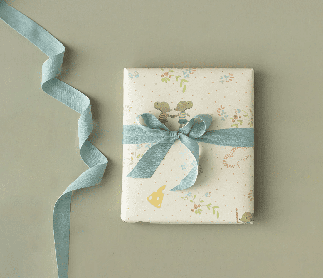 maileg giftwrap, have a mice day 10m