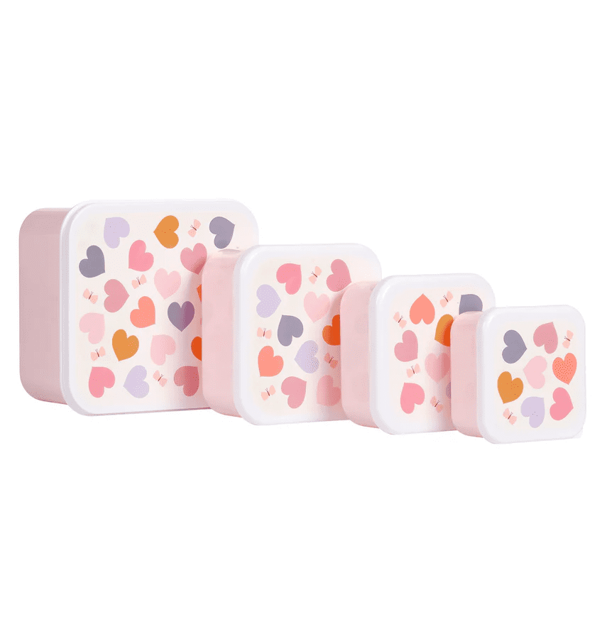 lunch en snack box set – hartjes