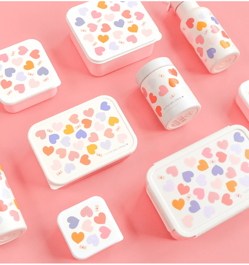 lunch en snack box set – hartjes