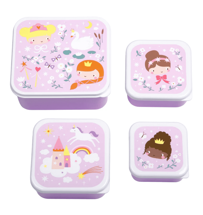 lunch en snack box set – prinsessen