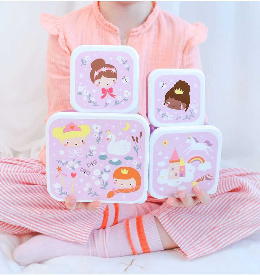 lunch en snack box set – prinsessen