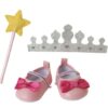 accessoireset ballerina's, glitterkroon en toverstaf (38 45cm)