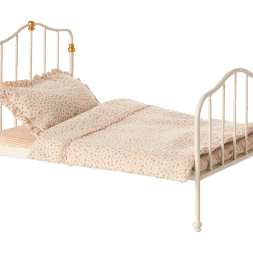 maileg vintage bed mouse, off white